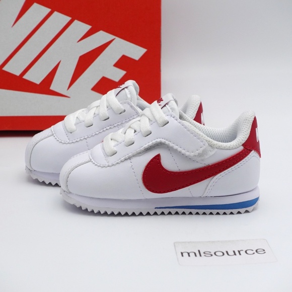 NEW Toddler Kid's Nike Cortez EasyOn Hook and Loop Sneakers Forrest Gump - Picture 1 of 9